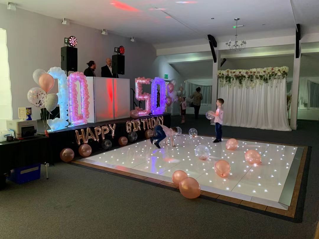 Led Twinkle Starlit Portable Event Light Up Mat Mirror Magnetic Wedding White Led Dancing Floor For Sale