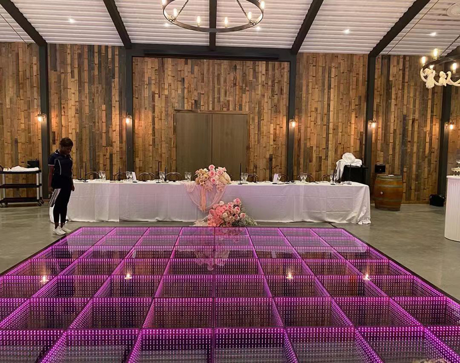 Indoor Disco Stage Illuminated 3D Dance Light Floor Wedding Tiles